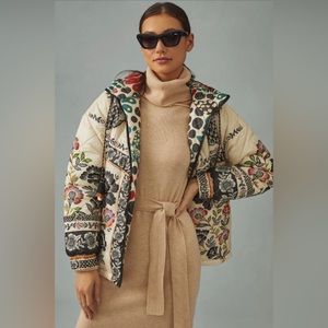 NWT Farm Rio Romantic Garden Puffer Jacket